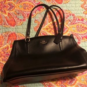 Coach Leather Black Tote